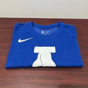 Nike, The Nike Tee, Philadelphia 76ers, Blue & White